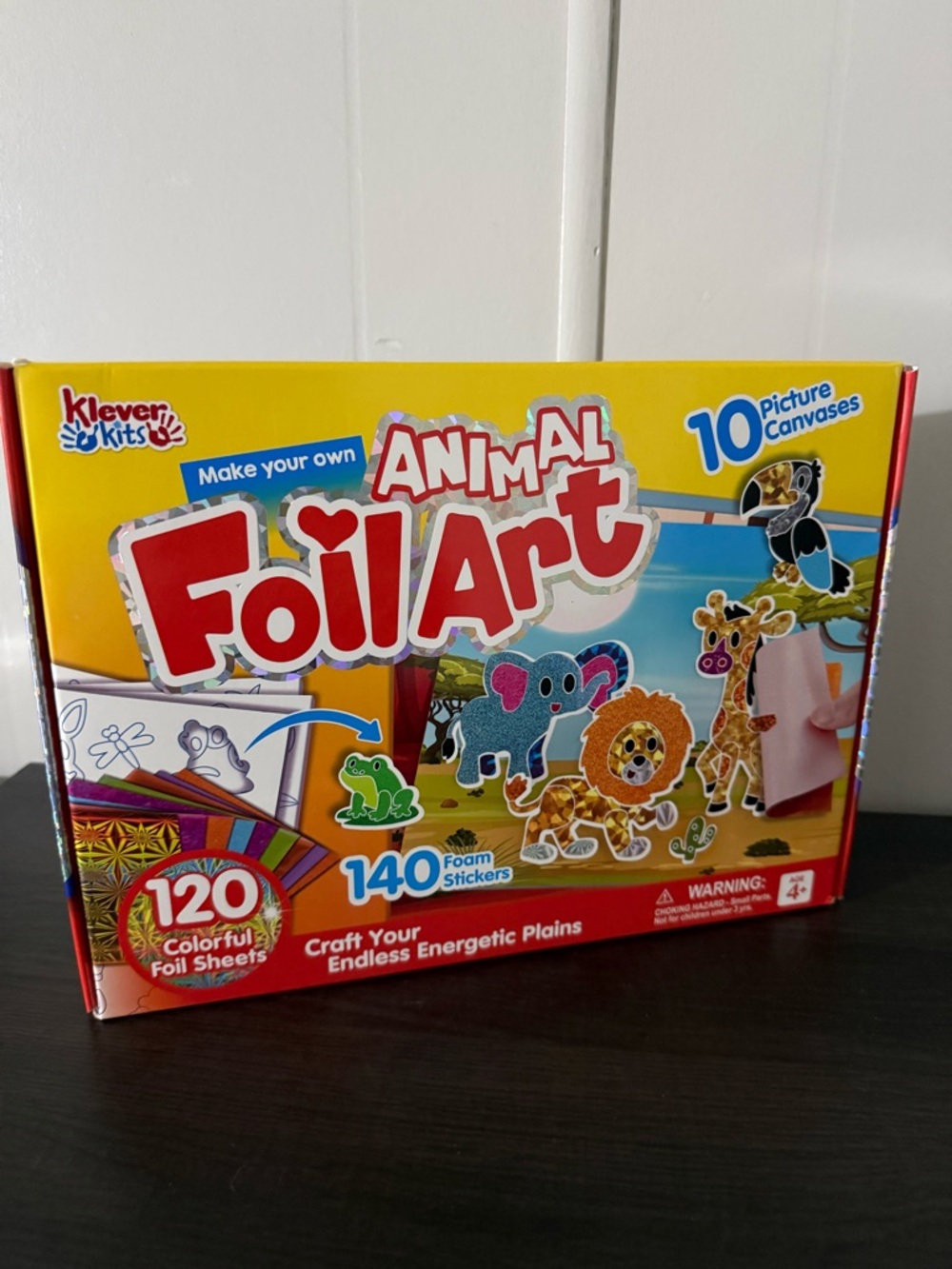 Klever Kits Foil Art Animal Craft Set - Bright Multicolor